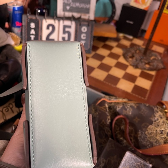 Manu Atelier Pristine Mint Leather Crossbody Bag - Picture 9 of 11